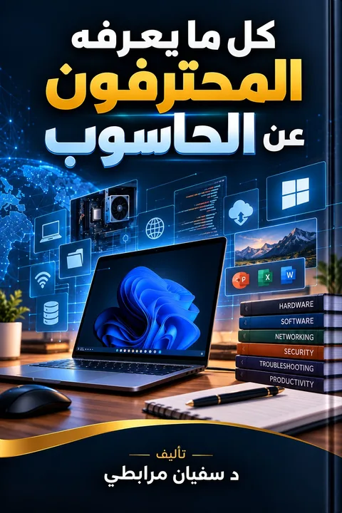 غلاف كتاب كل ما يعرفه المحترفون عن الحاسوب