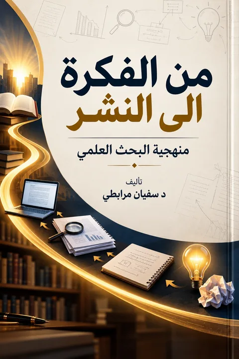 غلاف كتاب من الفكرة إلى النشر — منهجية البحث العلمي