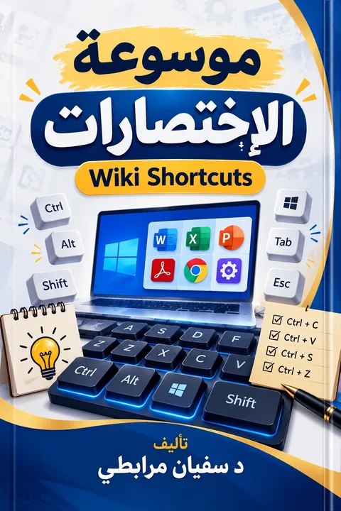غلاف كتاب موسوعة الاختصارات — Wiki Shortcuts